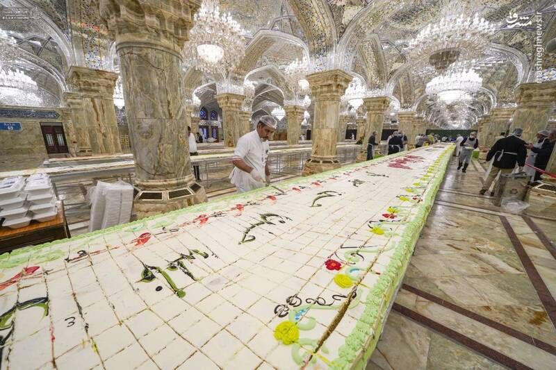 پخت و توزیع کیک ولادت مولای متقیان