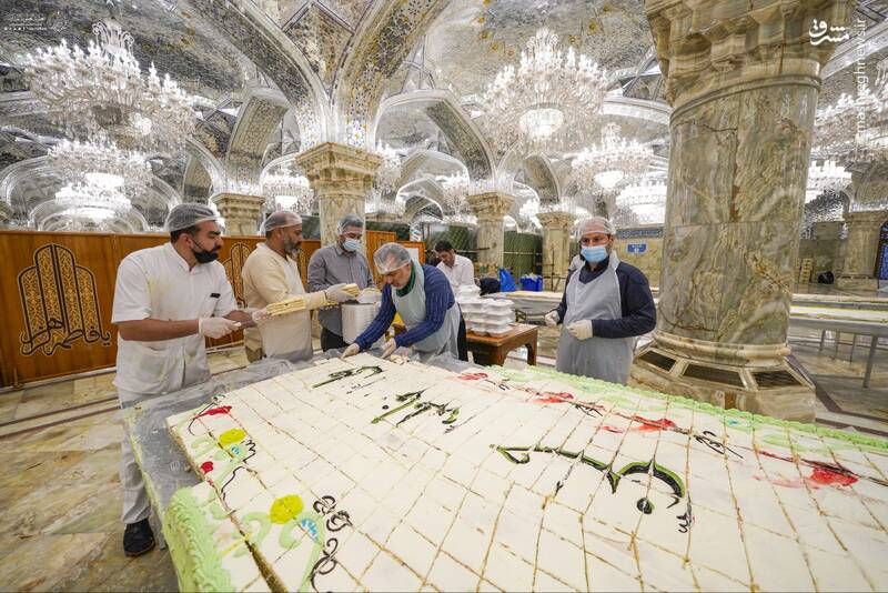 پخت و توزیع کیک ولادت مولای متقیان