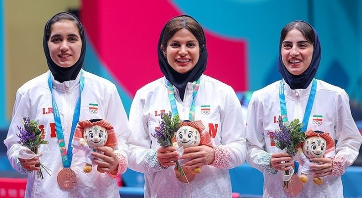 نیمه‌نهایی مسابقات تنیس روی میز بانوان