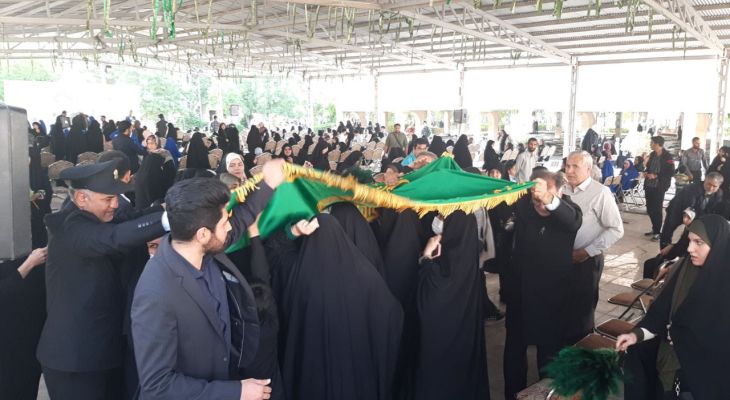 بزرگداشت شهدای مقاومت با پرچم رضوی