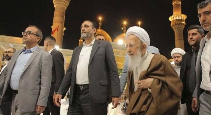 تشرف آیت‌الله جوادی آملی به حرمین کاظمین