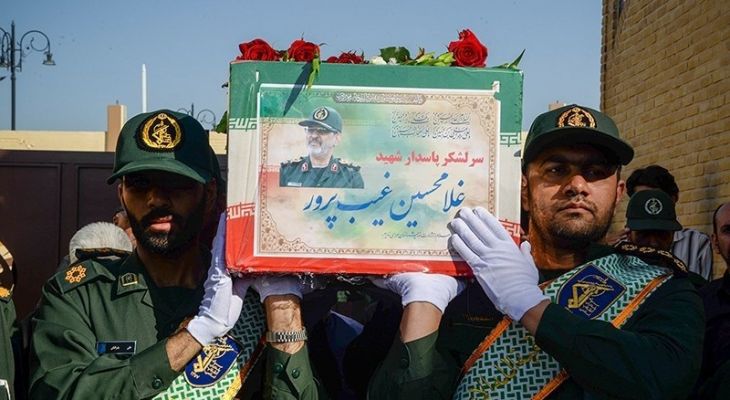مراسم تشییع پیکر سرلشکر شهید غلامحسین غیب‌پرور