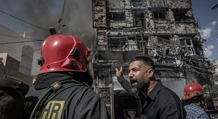 آتش‌سوزی مجتمع تجاری، مسکونی ‌در سبزوار‌